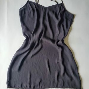 Black slip dress